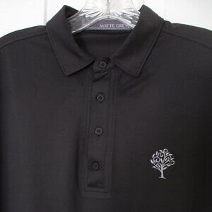 Matte Grey Mens S/S "Toscana" C.C. (Indian Wells, CA) Golf Polo Shirt - Medium